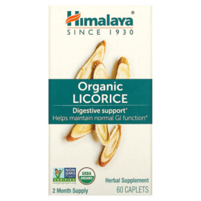 Himalaya Organic Licorice Digestive Support 60 Caplets 605069420013