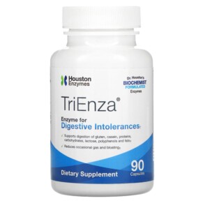 Houston Enzymes TriEnza Enzyme For Digestive Intolerances 90 Capsules 898631000243