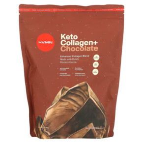 HVMN Keto Collagen+ Chocolate 17.2 oz (490 g) 850632006365