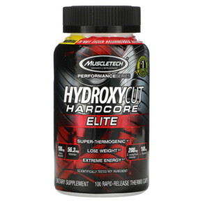 Hydroxycut Hardcore Elite 100 Rapid-Release Thermo Caps 631656603361