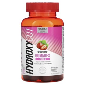 Hydroxycut Weight Loss Gummies +Women Strawberry 90 Gummies 631656610550