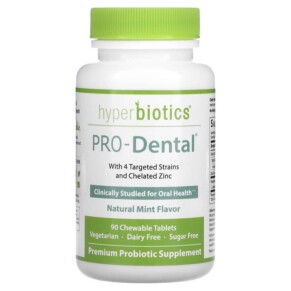 Hyperbiotics PRO-Dental Natural Mint 90 Chewable Tablets 9506000113708