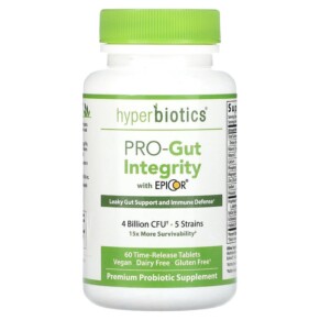 Hyperbiotics Pro-Gut Integrity With Epicor 60 Time-Release Tablets 9506000058511