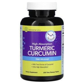 InnovixLabs High Absorption Turmeric Curcumin 100 Time Release Tablets 794504891768