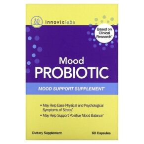 InnovixLabs Mood Probiotic Mood Support Supplement 60 Capsules 794504984750