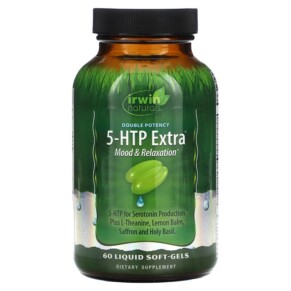 Irwin Naturals Double Potency 5-HTP Extra 60 Liquid Soft-Gels 710363585372