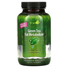 Irwin Naturals Green Tea Fat Metabolizer 150 Liquid Soft Gels 710363578282