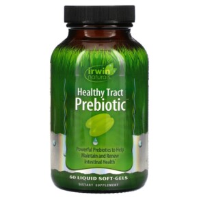 Irwin Naturals Healthy Tract Prebiotic 60 Liquid Soft-Gels 710363586362
