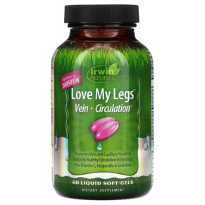 Irwin Naturals Love My Legs Vein + Circulation 60 Liquid Soft-Gels 840081402511