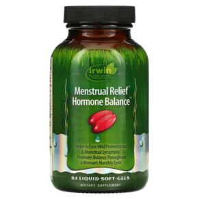 Irwin Naturals Menstrual Relief Hormone Balance 84 Liquid Soft-Gels 710363578404