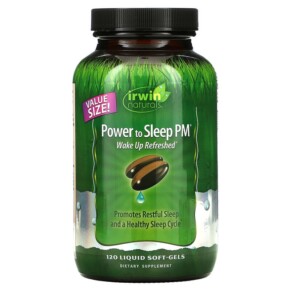 Irwin Naturals Power to Sleep PM 120 Liquid Soft-Gels 710363578275