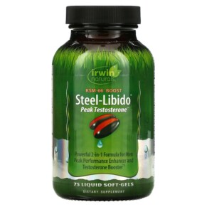 Irwin Naturals Steel-Libido Peak Testosterone 75 Liquid Soft-Gels 710363586003