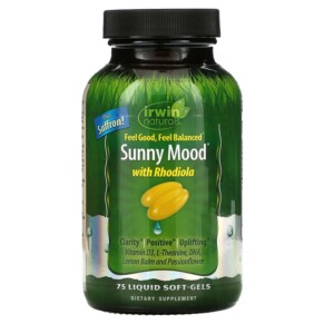 Irwin Naturals Sunny Mood with Rhodiola 75 Liquid Soft-Gels 710363580513