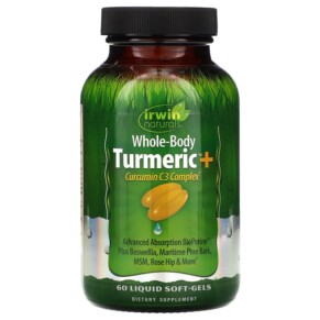 Irwin Naturals Whole-Body Turmeric+ 60 Liquid Soft-Gels 710363586379