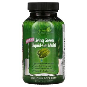 Irwin Naturals Women's Living Green Liquid-Gel Multi 90 Liquid Soft-Gels 710363566883
