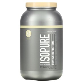 Isopure Low Carb Protein Powder Toasted Coconut 3 lb (1.36 kg) 089094022358