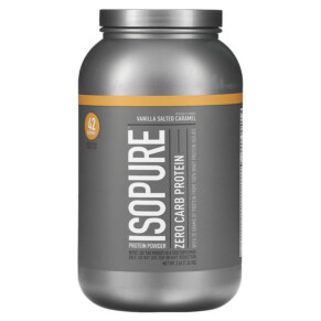 Isopure Zero Carb Protein Powder Vanilla Salted Caramel 3 lb (1.36 kg) 089094024833