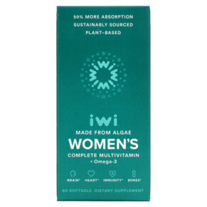 iWi Women's Complete Multivitamin + Omega-3 60 Softgels 818353020435