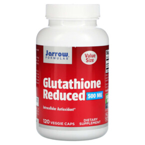 Jarrow Formulas Glutathione Reduced 500 mg 120 Veggie Caps 790011150664
