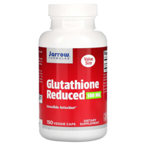 Jarrow Formulas Glutathione Reduced 500 mg 150 Veggie Caps 790011150916