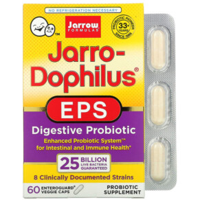 Jarrow Formulas Jarro-Dophilus EPS 25 Billion 60 Enteroguard Veggie Caps 790011030430