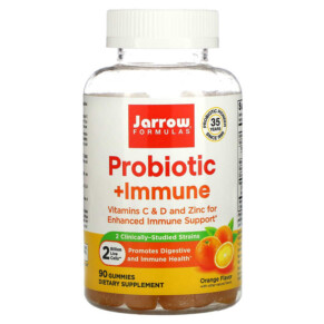 Jarrow Formulas Probiotic + Immune Orange 2 Billion 90 Gummies 790011037149