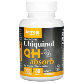 Jarrow Formulas Ubiquinol QH-Absorb 100 mg 60 Softgels 790011060192