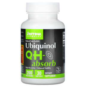 Jarrow Formulas Ubiquinol QH-Absorb 200 mg 30 Softgels 790011060246