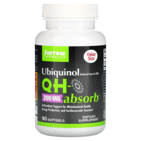 Jarrow Formulas Ubiquinol QH-Absorb 200 mg 90 Softgels 790011060376