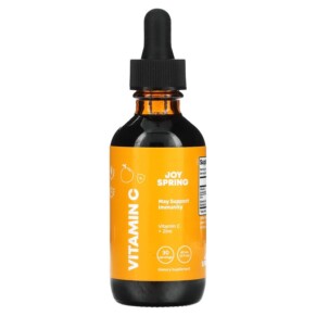 JoySpring Vitamin C + Zinc Ages 2+ 2 fl oz (60 ml) 850008889110