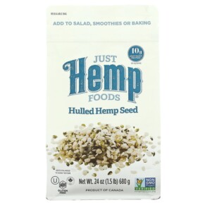 Just Hemp Foods Hulled Hemp Seeds 1.5 lbs (680 g) 628356221216