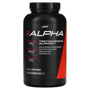 JYM Supplement Science Alpha Testosterone Support 180 Vegetarian Capsules 817047020201