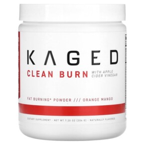 Kaged Clean Burn With Apple Cider Vinegar Orange Mango 7.2 oz (204 g) 850015107993