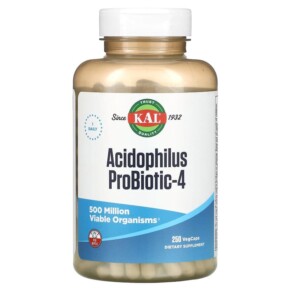 KAL Acidophilus Probiotic-4 250 VegCaps 021245500186