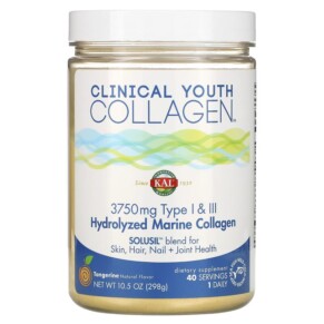 KAL Hydrolyzed Marine Collagen Tangerine 3.750 mg 10.5 oz (298 g) 021245949398