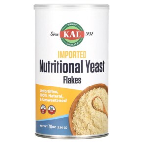 KAL Imported Nutritional Yeast Flakes Unsweetened 7.8 oz (220 g) 021245382843