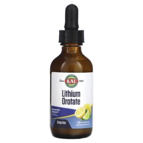 KAL Lithium Orotate Drops Lemon Lime 2 fl oz (59 ml) (Discontinued Item) 021245768982