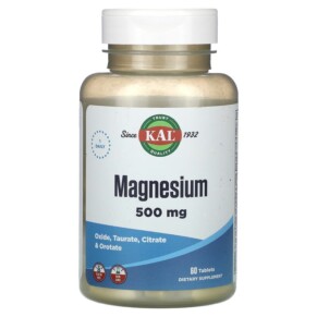 KAL Magnesium 500 mg 60 Tablets 021245573203