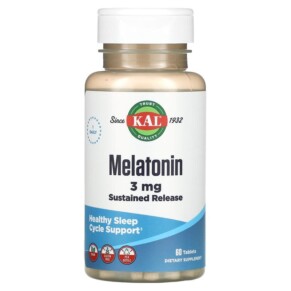 KAL Melatonin SR 3 mg 60 Tablets 021245750062