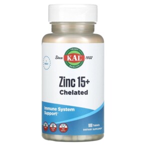 KAL Zinc 15+ Chelated 100 Tablets 021245961239