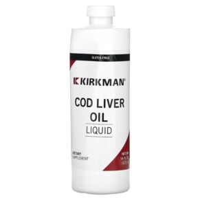 Kirkman Labs Cod Liver Oil Liquid 16 fl oz (473 ml) 812325020157