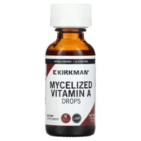 Kirkman Labs Mycelized Vitamin A Drops 1 fl oz (30 ml) 812325021383