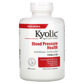 Kyolic Aged Garlic Extract Blood Pressure Health Formula 109 240 Capsules 023542109437