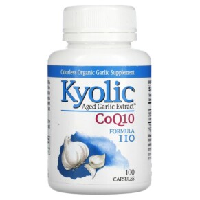 Kyolic Aged Garlic Extract CoQ10 Formula 110 100 Capsules 023542110419