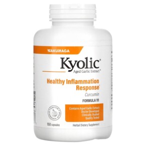 Kyolic Aged Garlic Extract Curcumin 150 Capsules 023542111423