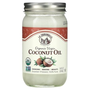 La Tourangelle Organic Virgin Coconut Oil 14 fl oz (414 ml) 857190000736