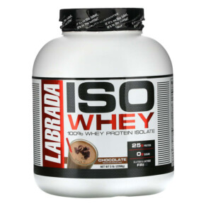 Labrada Nutrition ISO Whey 100% Whey Protein Isolate Chocolate 5 lb (2268 g) 710779112995