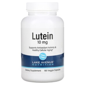 Lake Avenue Nutrition Lutein 10 mg 180 Veggie Capsules 898220017119