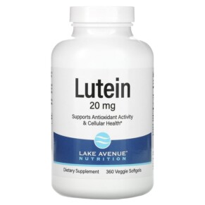 Lake Avenue Nutrition Lutein 20 mg 360 Veggie Softgels 898220015436