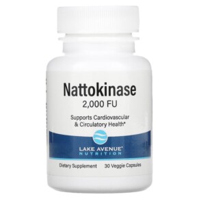 Lake Avenue Nutrition Nattokinase Proteolytic Enzyme 2.000 FUs 30 Veggie Capsules 898220016327